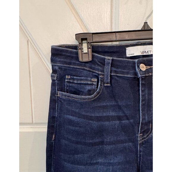 Vervet Classic Blue Denim High Rise Stretch Skinny Jeans Women's Size 29 - Picture 3 of 8